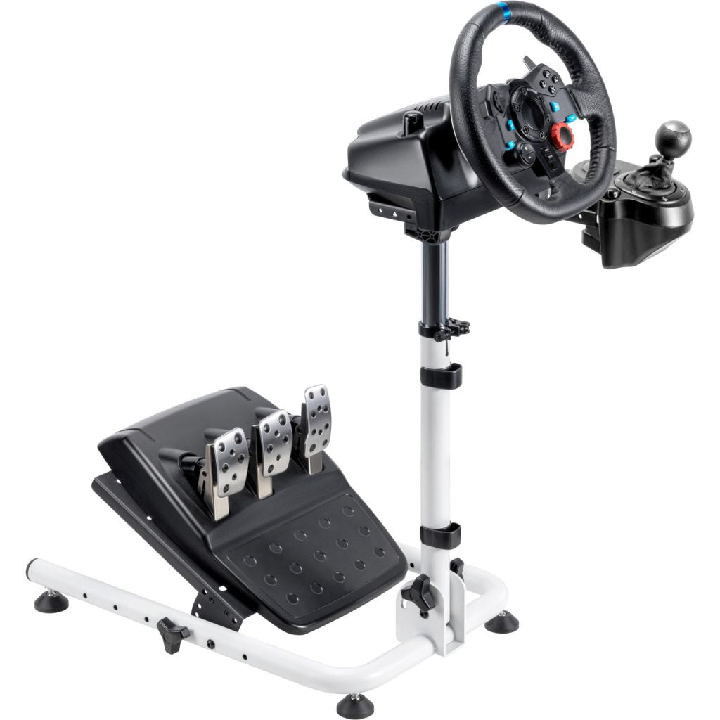 Folding Racing Simulator Wheel Stand with Gear Shifter