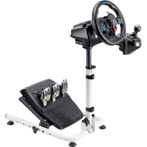 Folding Racing Simulator Wheel Stand with Gear Shifter