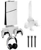 PS5/ PS5 Slim Wall Mount Stand with Controller and Headphone Holders