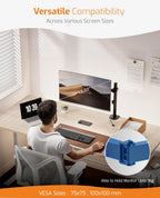 Steel Articulating Monitor Arm - Single-Monitor
