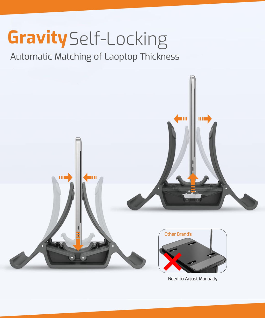Vertical laptop stand- 2-In-1 Desk Organizer