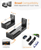 Adjustable Soundbar Speaker Wall Mount Brackets
