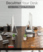 Height Adjustable Steel Monitor/Laptop Stand