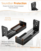 Adjustable Soundbar Speaker Wall Mount Brackets