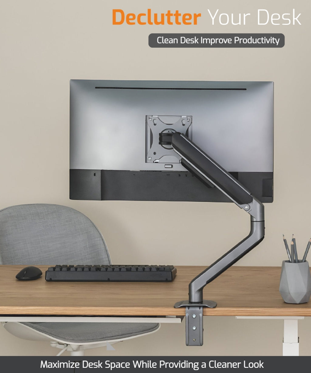 Spring-Assisted Monitor Arm -Single Monitor