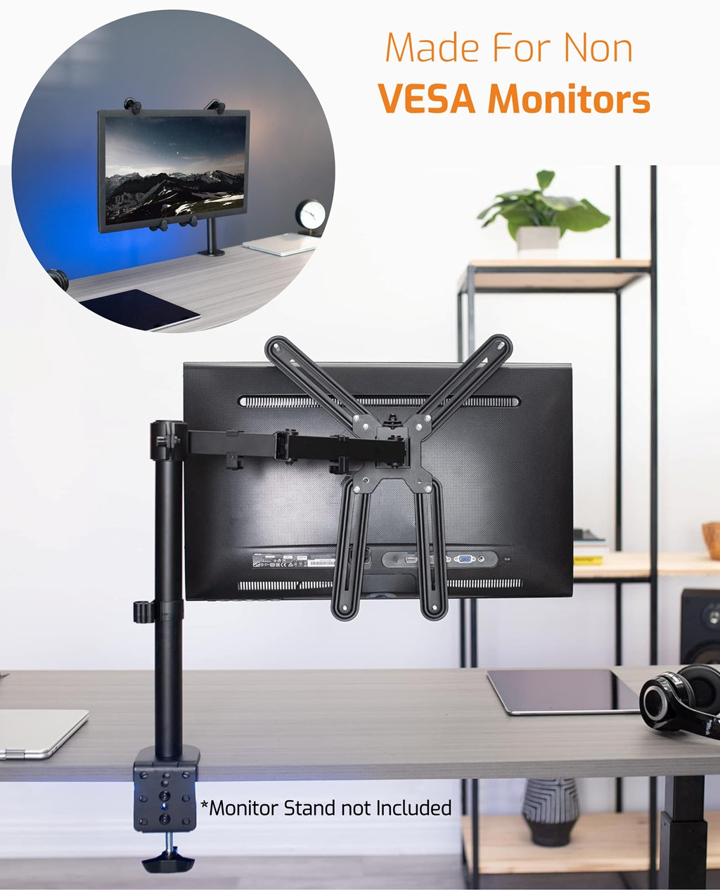 Four-Arm Monitor Adapter Kit for Non-VESA Monitor
