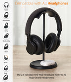 Slim Aluminum Desktop Headphone Stand