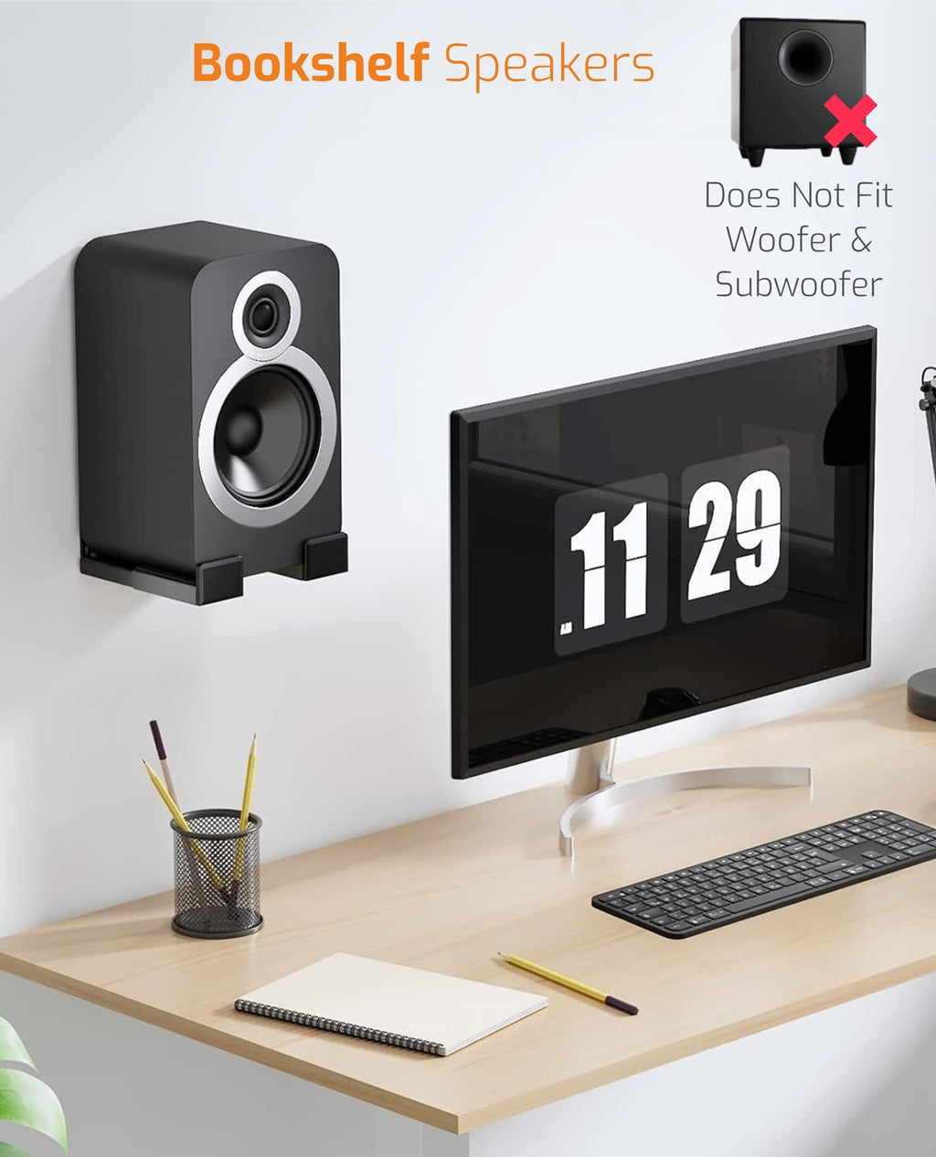 Adjustable Soundbar Speaker Wall Mount Brackets