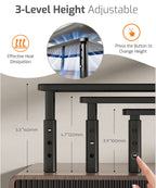 Height Adjustable Steel Monitor/Laptop Stand