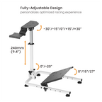 Folding Racing Simulator Wheel Stand with Gear Shifter