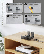 Adjustable Soundbar Speaker Wall Mount Brackets
