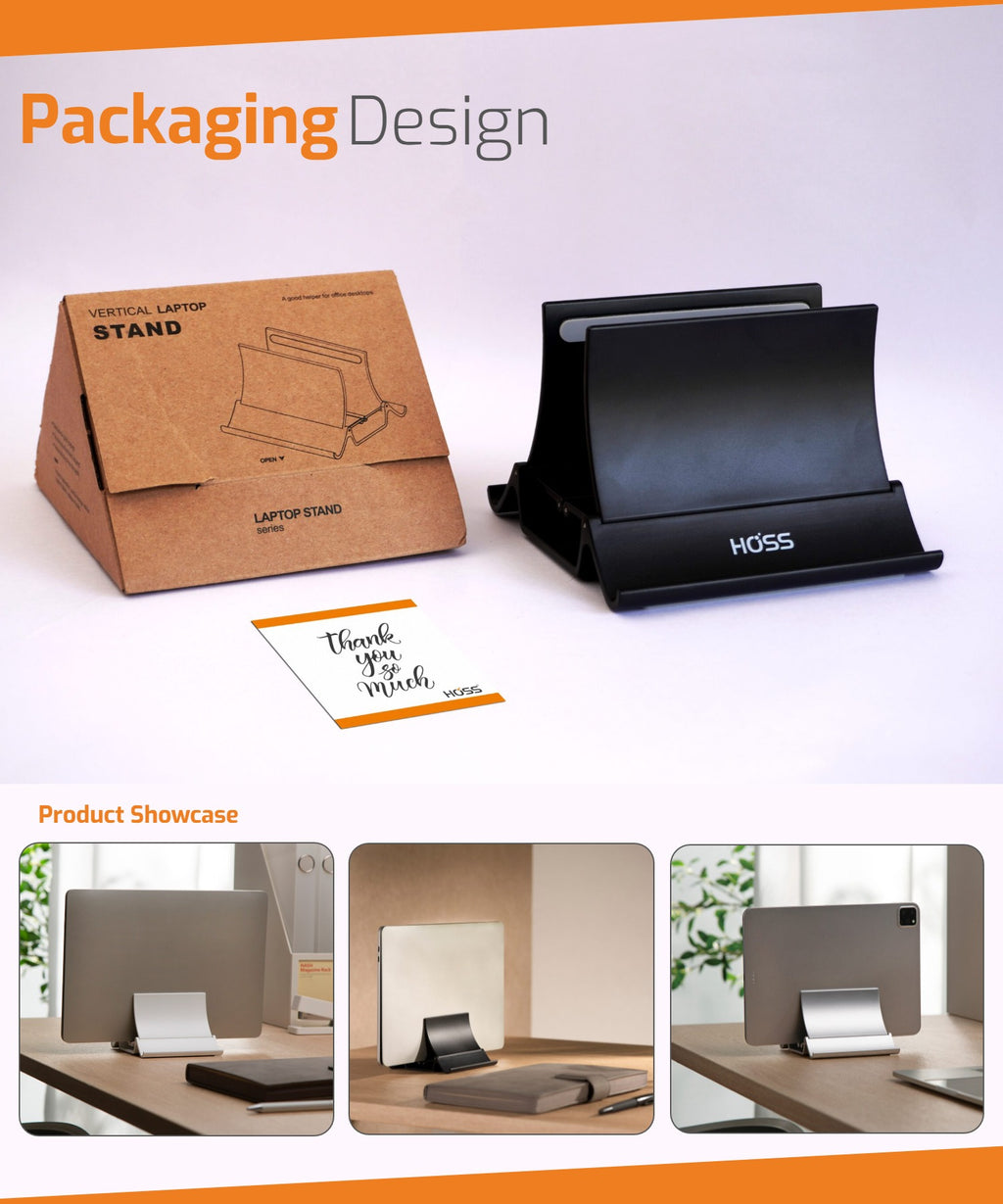 Vertical laptop stand- 2-In-1 Desk Organizer