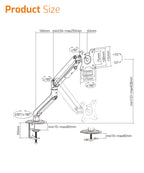 Spring-Assisted Monitor Arm -Single Monitor