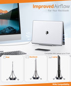 Vertical laptop stand- 2-In-1 Desk Organizer