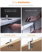 Spring-Assisted Monitor Arm -Single Monitor