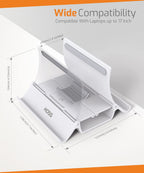 Vertical laptop stand- 2-In-1 Desk Organizer