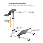 Folding Racing Simulator Wheel Stand with Gear Shifter