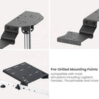 Folding Racing Simulator Wheel Stand with Gear Shifter