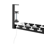 Extendable Clamp-On Under-Desk Cable Management Tray