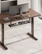 Extendable Clamp-On Under-Desk Cable Management Tray