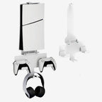 PS5/ PS5 Slim Wall Mount Stand with Controller and Headphone Holders