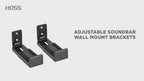 Adjustable Soundbar Speaker Wall Mount Brackets