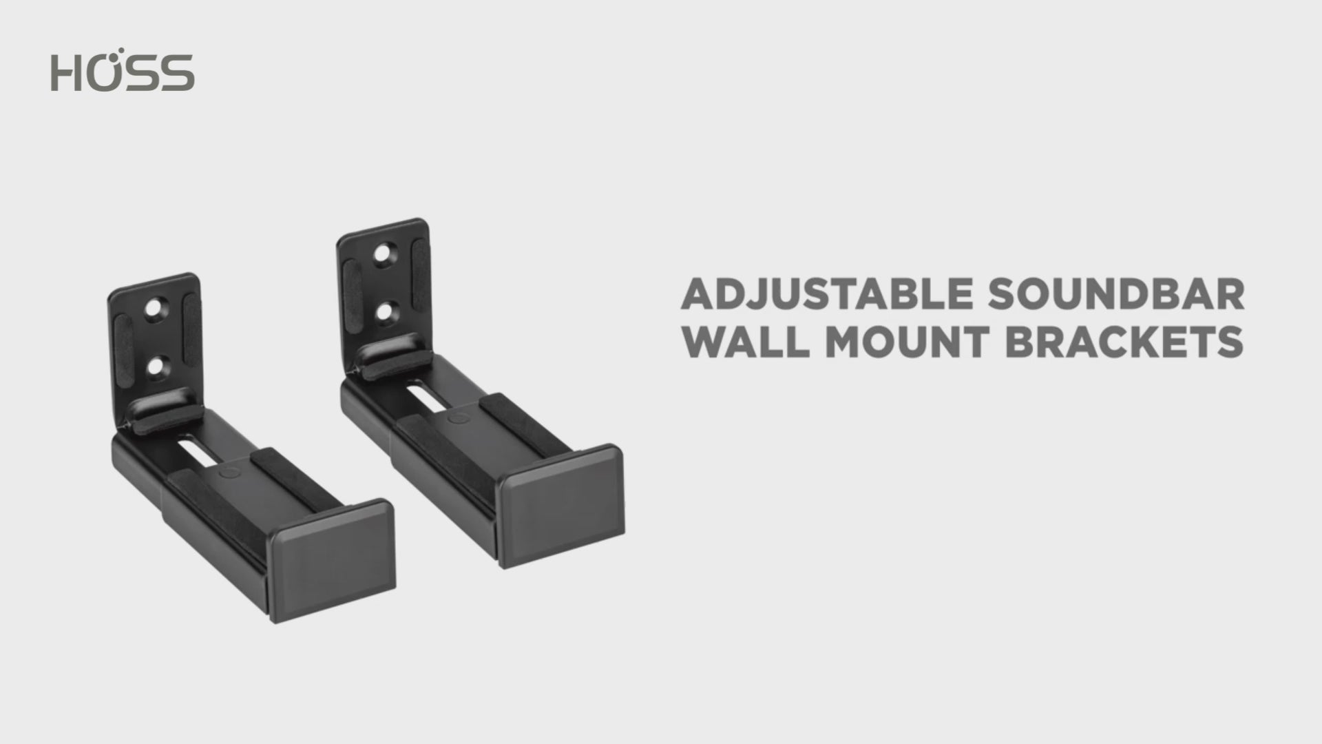 Adjustable Soundbar Speaker Wall Mount Brackets