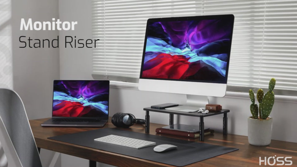 Height Adjustable Steel Monitor/Laptop Stand
