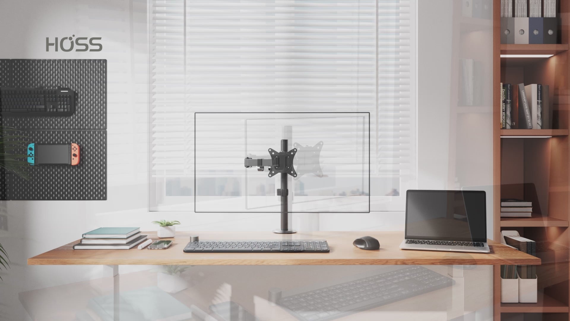 Steel Articulating Monitor Arm - Single-Monitor